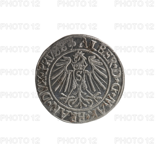 grosz, Schilling, Maciej, R0 (rarity), eagles, Albrecht Hohenzollern (Prince of Prussia; 1490–1568)