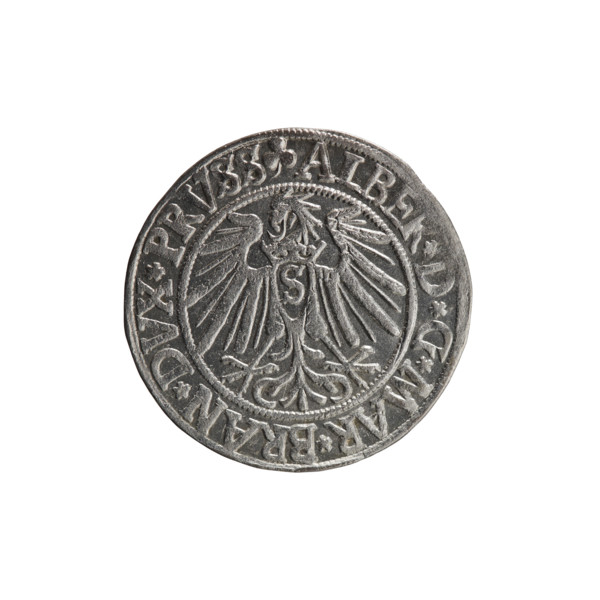 grosz, Schilling, Maciej, R0 (rarity), Albrecht Hohenzollern (Prince of Prussia; 1490-1568) -
