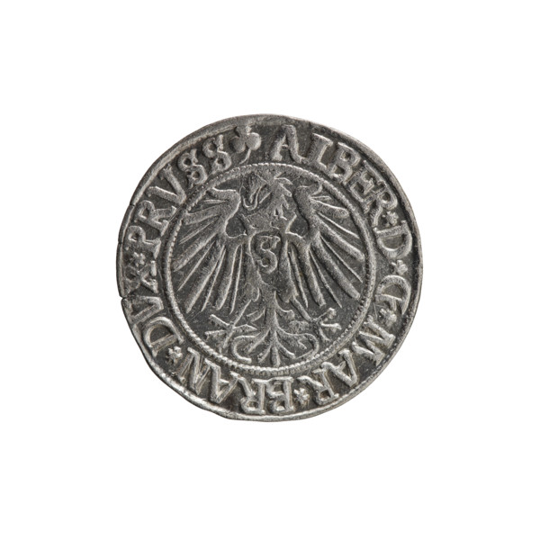 Albrecht Hohenzollern (Prince of Prussia; 1490–1568) — coin, 1541, Königsberg, Ducal Prussia