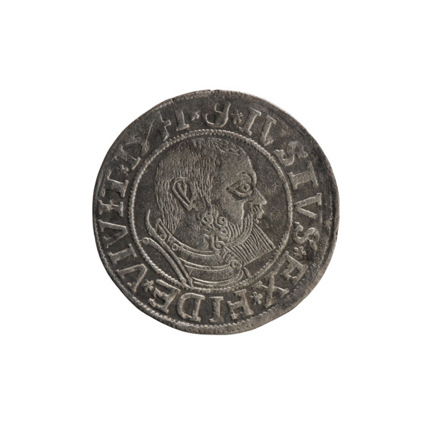 grosz, Schilling, Maciej, R3 (rarity), Albrecht Hohenzollern (Prince of Prussia; 1490–1568) —