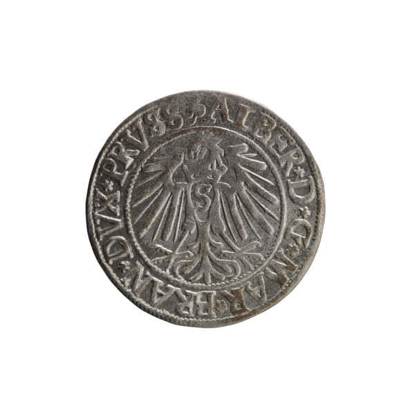 Albrecht Hohenzollern (Prince of Prussia; 1490–1568) — coin, 1541, Königsberg, Ducal Prussia
