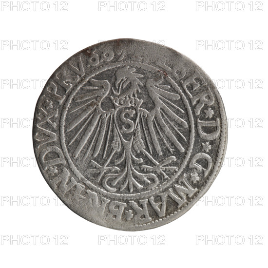 grosz, Straub (Strawb), Heinrich, R0 (rarity), Albrecht Hohenzollern (Prince of Prussia; 1490–1568)