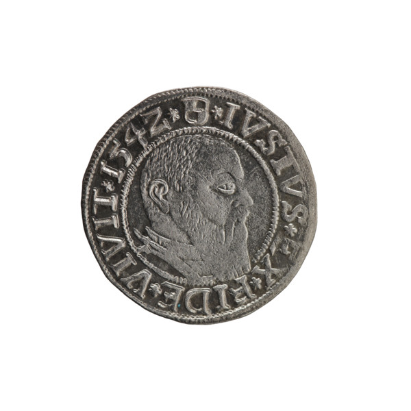 Albrecht Hohenzollern (Prince of Prussia; 1490–1568) — coin, 1542, Königsberg, Ducal Prussia