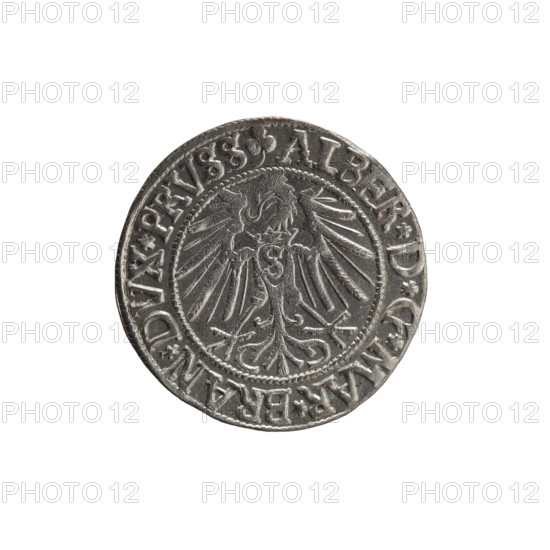 grosz, Straub (Strawb), Heinrich, R0 (rarity), Albrecht Hohenzollern (Prince of Prussia; 1490–1568)