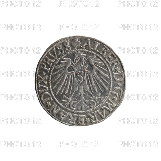 grosz, Straub (Strawb), Heinrich, R0 (rarity), eagles, Albrecht Hohenzollern (Prince of Prussia;