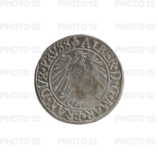 grosz, Straub (Strawb), Heinrich, R0 (rarity), Albrecht Hohenzollern (Prince of Prussia; 1490-1568)