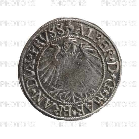 grosz, Straub (Strawb), Heinrich, R0 (rarity), Albrecht Hohenzollern (Prince of Prussia; 1490–1568)