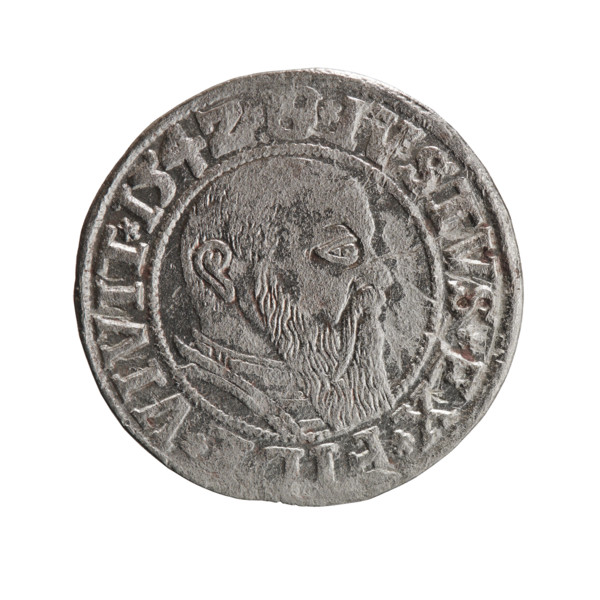 grosz, Straub (Strawb), Heinrich, R0 (rarity), Hohenzollern (coat of arms), male busts in armor,