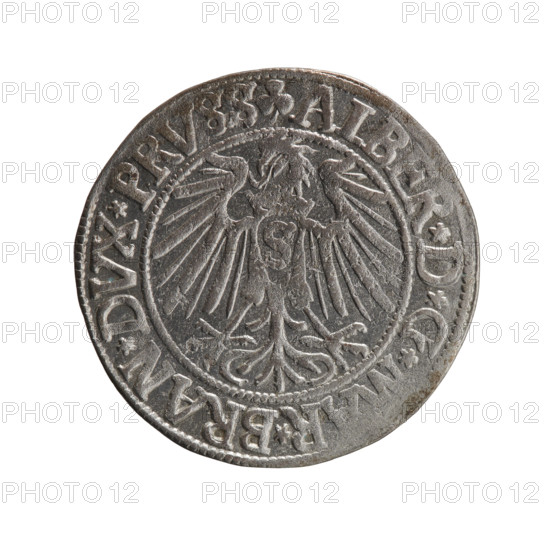 grosz, Straub (Strawb), Heinrich, R0 (rarity), Albrecht Hohenzollern (Prince of Prussia; 1490–1568)