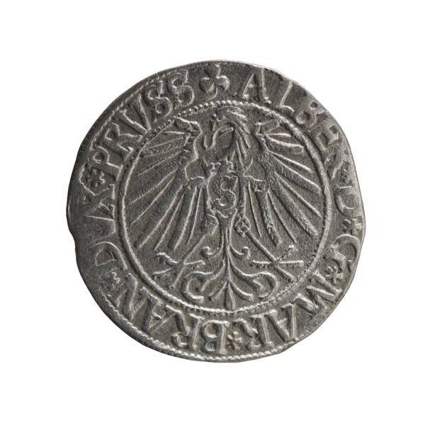Albrecht Hohenzollern (Prince of Prussia; 1490–1568) — grosz, Schilling, Maciej; R0 (rarity). Ducal