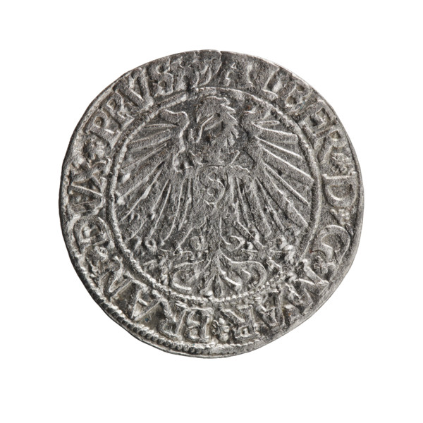grosz, Schilling, Maciej, R0 (rarity), eagles, Albrecht Hohenzollern (Prince of Prussia; 1490–1568)