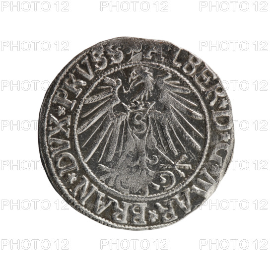 grosz, Schilling, Maciej, R0 (rarity), Albrecht Hohenzollern (Prince of Prussia; 1490–1568) -