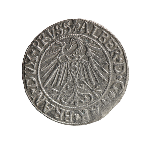grosz, Schilling, Maciej, R0 (rarity), eagles, Albrecht Hohenzollern (Prince of Prussia; 1490–1568)