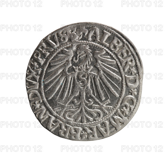 grosz, Schilling, Maciej, R0 (rarity), Albrecht Hohenzollern (Prince of Prussia; 1490–1568) -