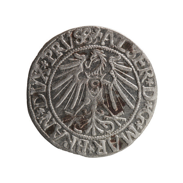 Albrecht Hohenzollern (Prince of Prussia; 1490–1568) — grosz, Schilling, Maciej, R0 (rarity).