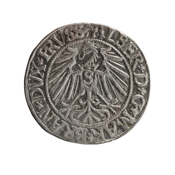 grosz, Schilling, Maciej, R0 (rarity), Albrecht Hohenzollern (Prince of Prussia; 1490–1568) —