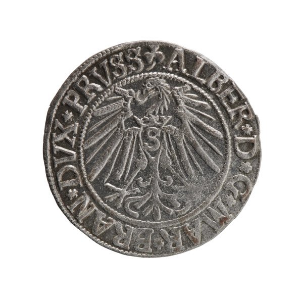 grosz, Schilling, Maciej, R0 (rarity), Albrecht Hohenzollern (Prince of Prussia; 1490–1568) —