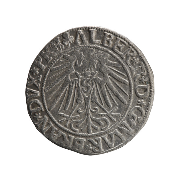 grosz, Schilling, Maciej, R0 (rarity), Albrecht Hohenzollern (Prince of Prussia; 1490–1568) —