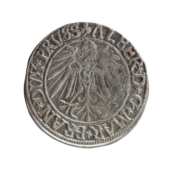 Albrecht Hohenzollern (Prince of Prussia; 1490–1568) — grosz (Schilling, Maciej), R0 (rarity).