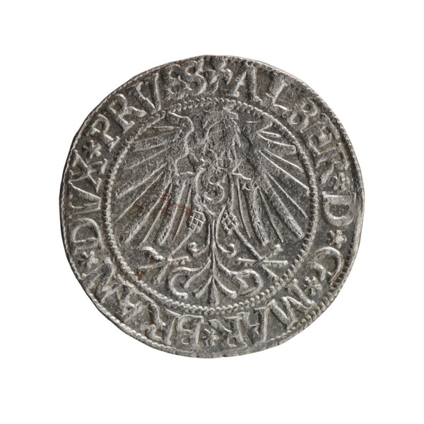 grosz; Schilling, Maciej; R0 (rarity). Albrecht Hohenzollern (Prince of Prussia; 1490–1568).