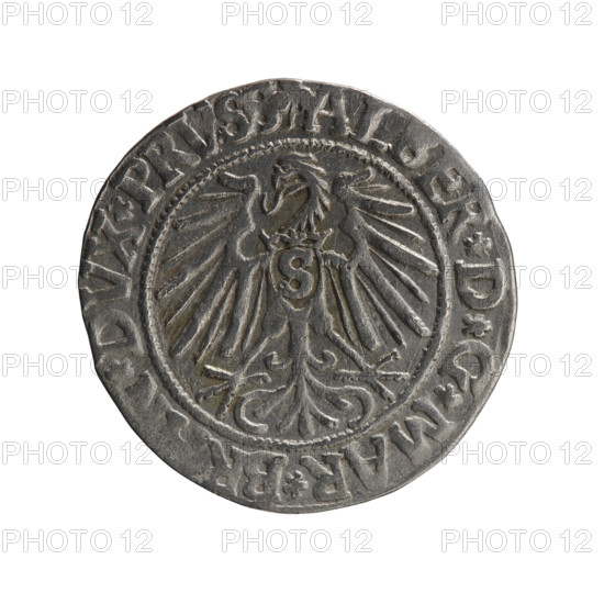 grosz, Schilling, Maciej, R0 (rarity), Albrecht Hohenzollern (Prince of Prussia; 1490–1568) —