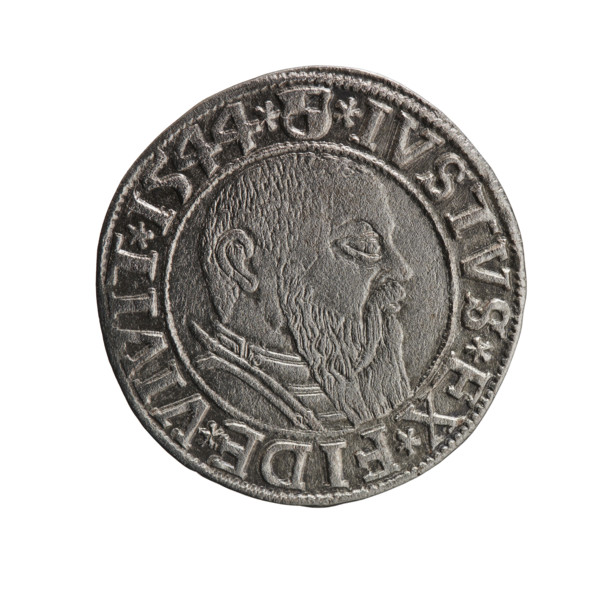 grosz, Schilling, Maciej, R3 (rarity), eagles, Hohenzollern (coat of arms), male busts in armor,