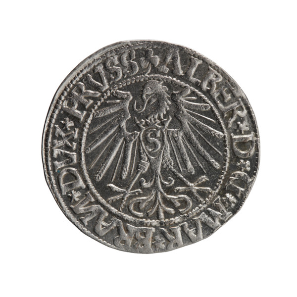 grosz, Schilling, Maciej, R0 (rarity), Albrecht Hohenzollern (Prince of Prussia; 1490–1568) -