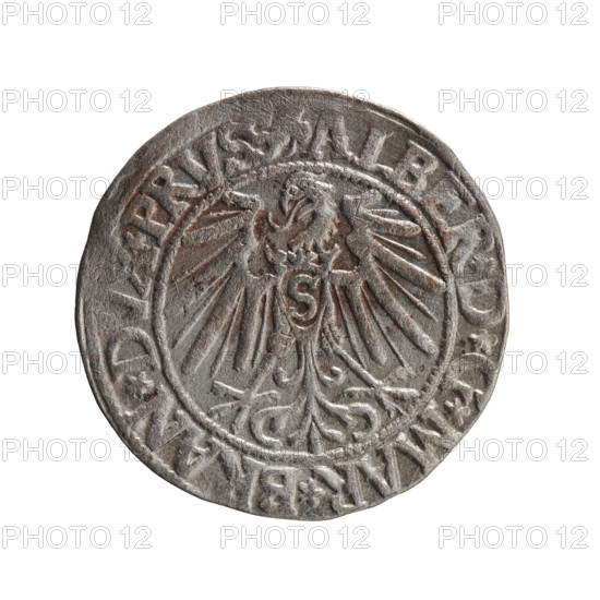 grosz; Schilling, Maciej, publisher; Decjusz, Jost Ludwik (fl. 1528–1535); R0 (rarity); eagles;