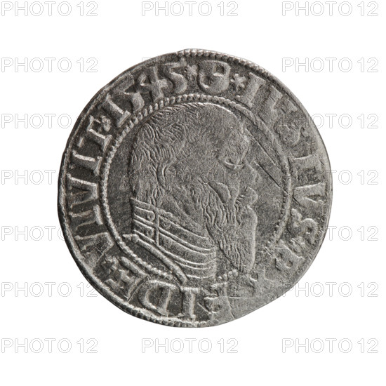 Obverse: Prussian eagle; on its chest a crowned letter S. On the rim between the pearl borders an