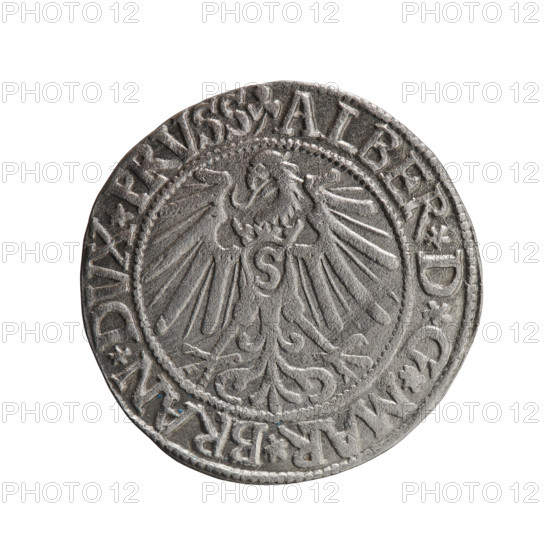 grosz; publisher: Schilling, Maciej; engraver: Decjusz, Jost Ludwik (fl. 1528–1535); rarity R0.