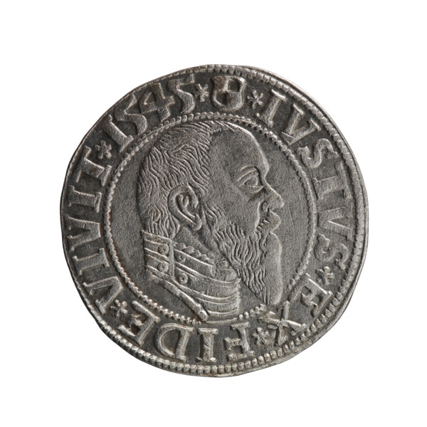 grosz; publisher: Schilling, Maciej; engraver: Decjusz, Jost Ludwik (fl. 1528–1535); R0 (rarity).