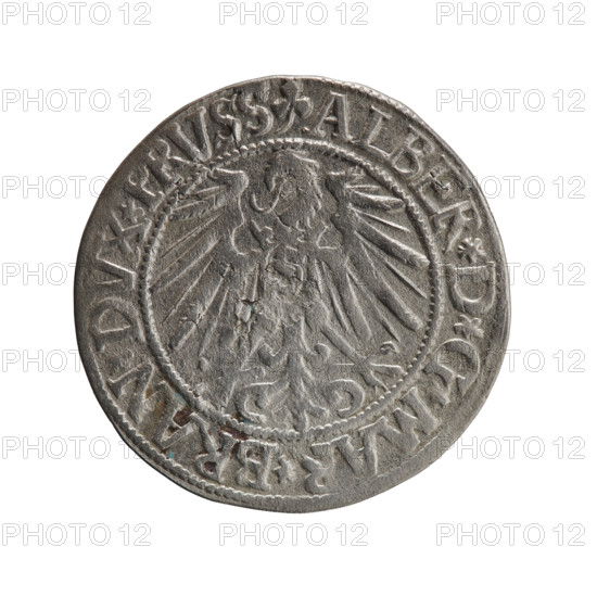 Decius Grosz; Jost Ludwik (fl. 1528–1535); Maciej Schilling, publisher. Coin, Ducal Prussia