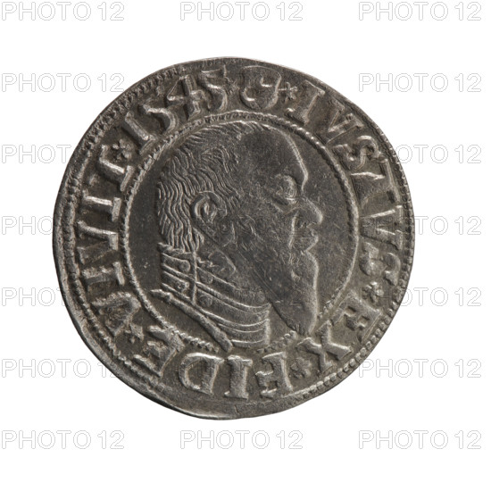 Obverse: Prussian eagle; on its chest a crowned letter S. In the rim between the pearl borders an