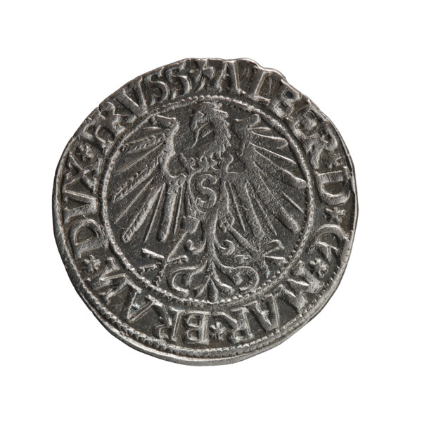Albrecht Hohenzollern (Prince of Prussia; 1490–1568). Medal/coin, 1545, Königsberg, Ducal Prussia