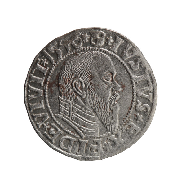 grosz, Schilling, Maciej, Albrecht Hohenzollern (Prince of Prussia; 1490–1568) - iconography,