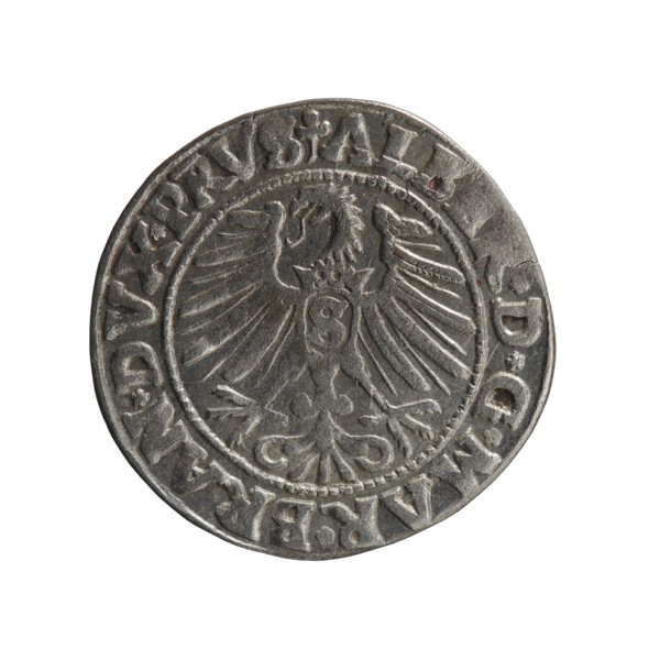 grosz, Schilling, Maciej; Albrecht Hohenzollern (Prince of Prussia; 1490–1568) – iconography;
