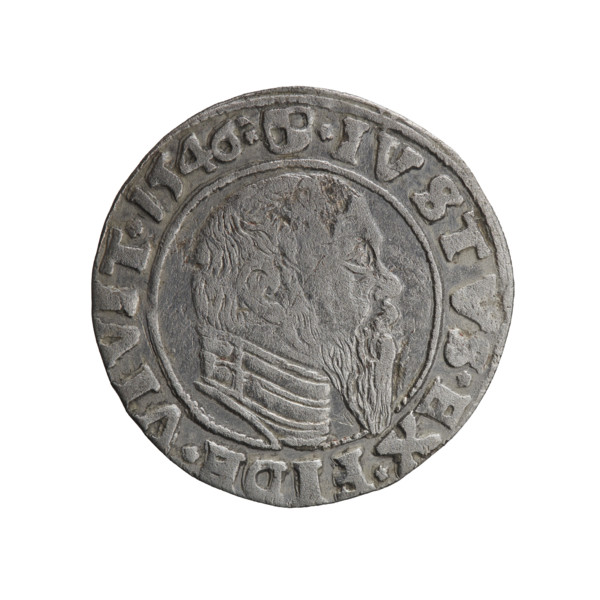 Albrecht Hohenzollern (Prince of Prussia; 1490–1568) — obverse: Prussian eagle, on its chest a