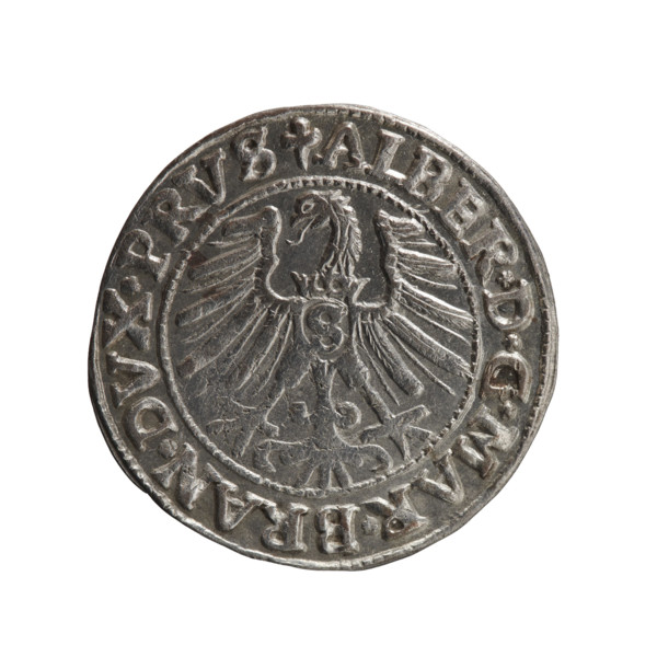 Albrecht Hohenzollern (Prince of Prussia; 1490–1568) — coin (Ducal Prussia, 1546), obverse:
