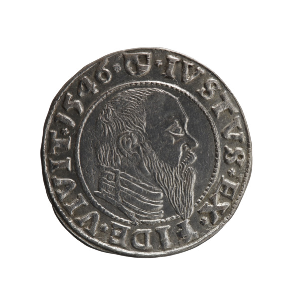 Albrecht Hohenzollern (Prince of Prussia; 1490–1568). Obverse: Prussian eagle, on its chest the