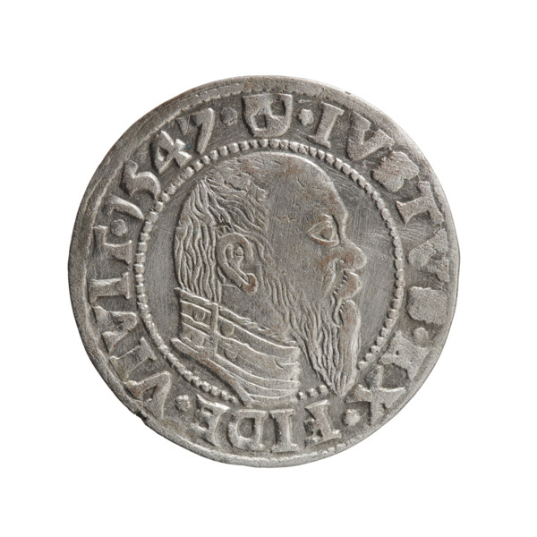 grosz, Schilling, Maciej; 1547; Ducal Prussia (1525–1701), Königsberg; coin (diameter 23.0 mm,