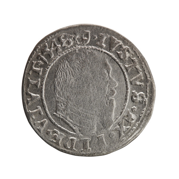 grosz, Schilling, Maciej, Albrecht Hohenzollern (Prince of Prussia; 1490-1568) - iconography,