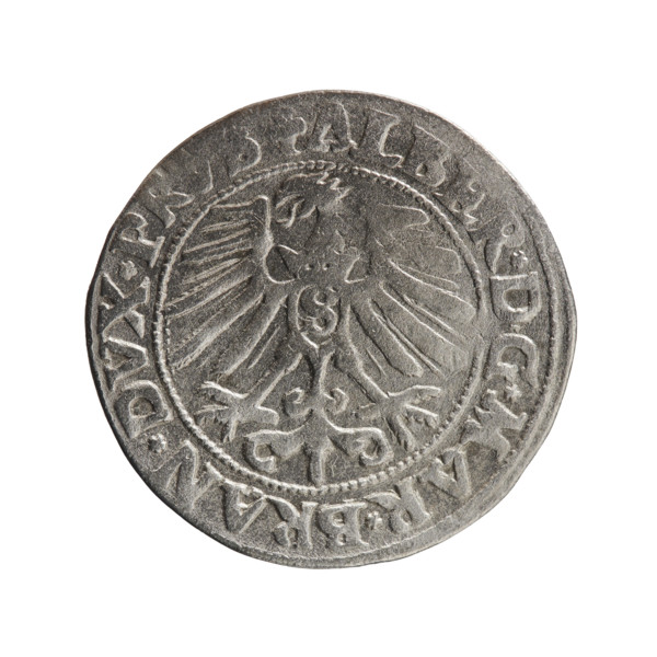grosz, eagles, Albrecht Hohenzollern (Prince of Prussia; 1490–1568) - iconography, Hohenzollern