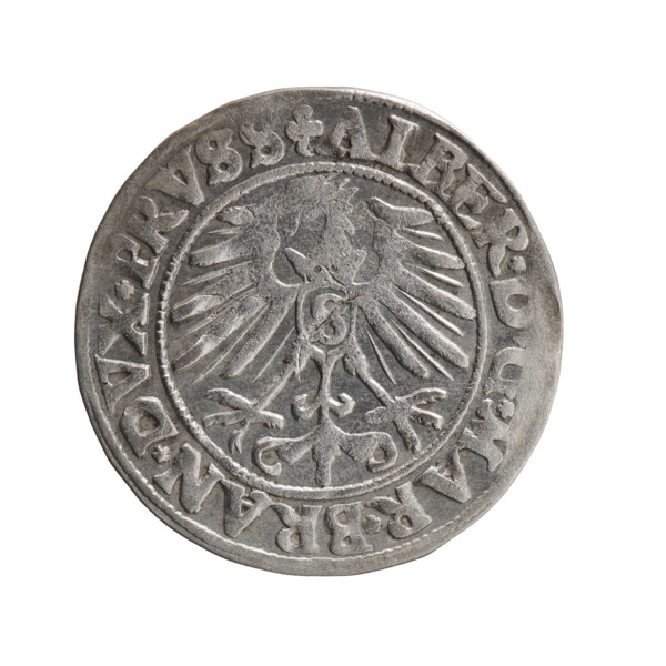 grosz; eagles; Albrecht Hohenzollern (Prince of Prussia; 1490–1568) — iconography; Hohenzollern