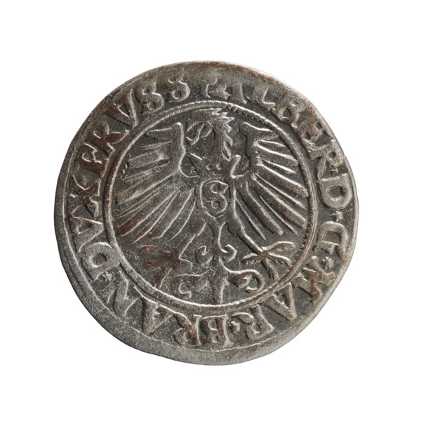 groschen, Albrecht Hohenzollern (Prince of Prussia; 1490–1568) - iconography: eagles, Hohenzollern