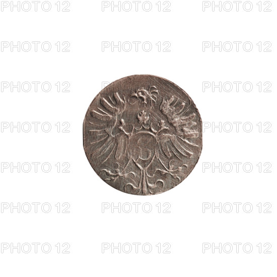 denarius, Albert Frederick Hohenzollern (1553–1619; Duke of Prussia 1568–1578). Obverse: monogram