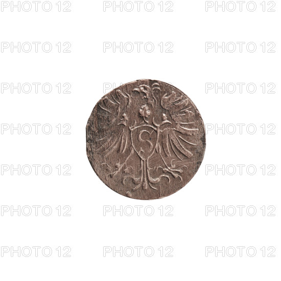 denarius, Albert Frederick Hohenzollern (1553–1619; Duke of Prussia 1568–1578), eagles,