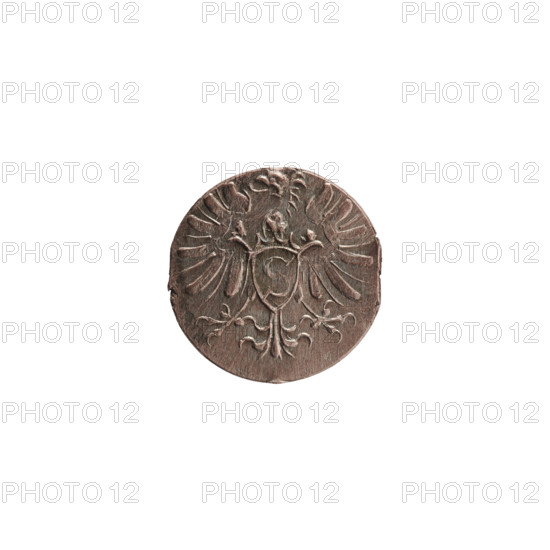 Denarius of Albert Frederick of Hohenzollern (1553–1619; Duke of Prussia 1568–1578). Obverse: