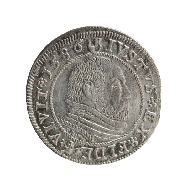 Grosz; Gulden; Pawel, publisher. Obverse: Prussian eagle with a crowned letter S on the chest,