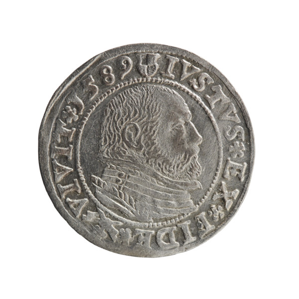 Grosz; Gulden; Pawel (publisher). Obverse: Prussian eagle with crowned letter S on the chest; in