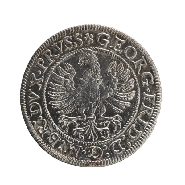 George Frederick (Duke of Karniów; 1539–1603) — iconography: Hohenzollern coat of arms, eagles,